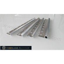 Silver Aluminum Radius Shape Floor Trim